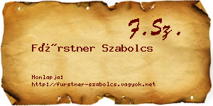 Fürstner Szabolcs névjegykártya